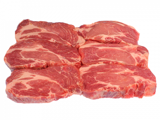 Kammsteaks -natur- 5 Stück = 1.000 g