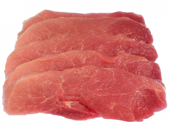 Schweineschnitzel aus der Oberschale 5 Stück = ca. 900 g