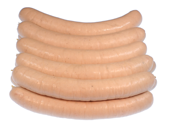 Bratwurst mittelgrob gebrüht, 3 Stück = 360 g