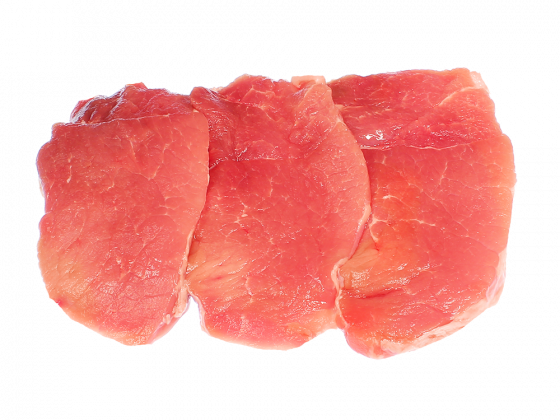 Schinkenschnitzel 3 Stück = ca. 540 g