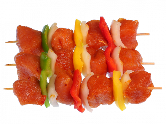 Geflügelspiesse 3 Stück = 630 g