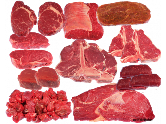 Fleischpaket vom Rind -Premium- 7,9kg +/- 200g Vorteilspaket