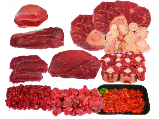 Fleischpaket vom Rind 11,95kg +/- 200g Vorteilspaket