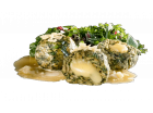 Spinatknödel mit Bergkäse Füllung